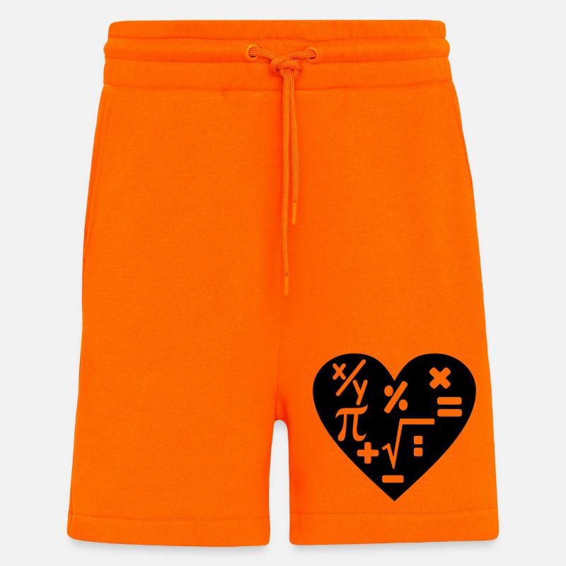 Mathematische Arithmetik - Shorts - made by SPREAD - SUNSET ORANGE