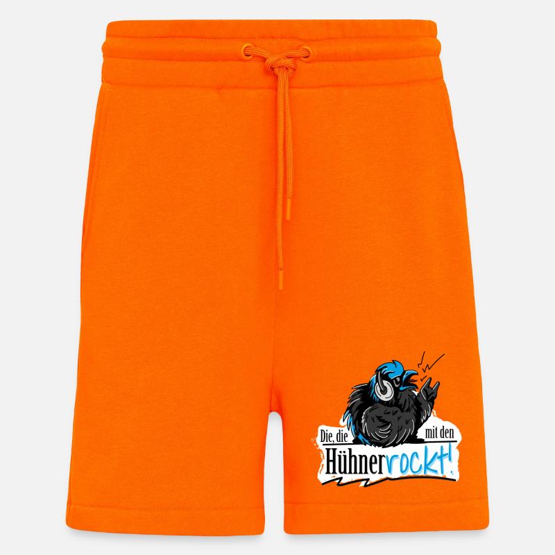 Mit Hühnern rocken - Shorts - made by SPREAD - SUNSET ORANGE
