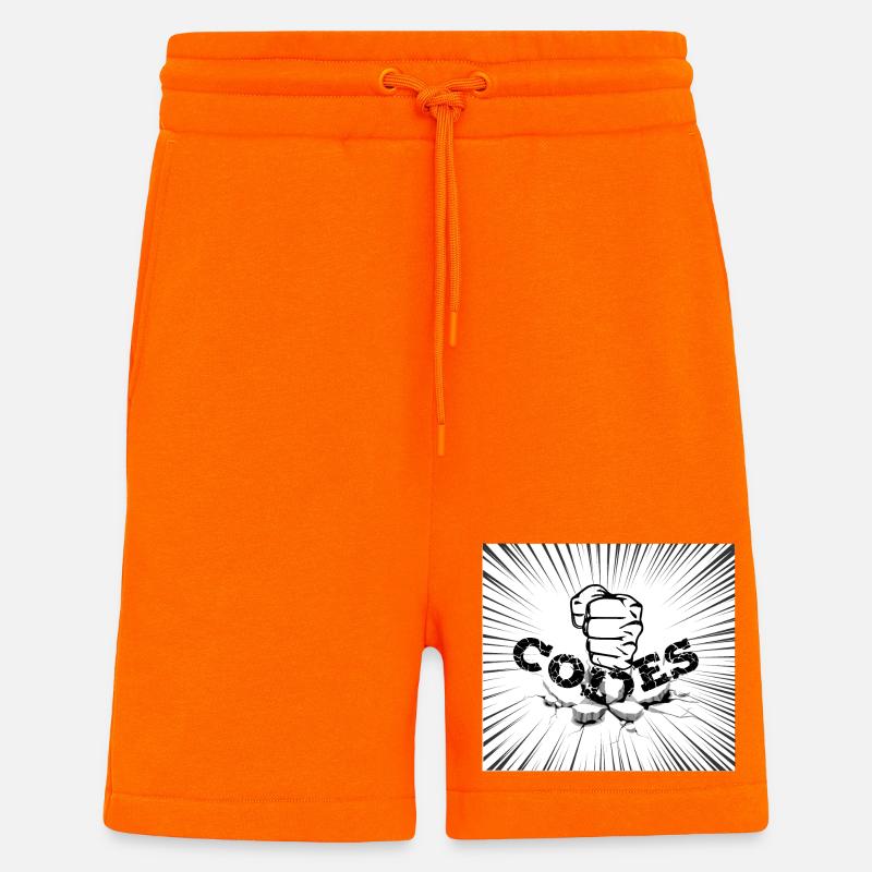 CASSER LES CODES - Short bio décontracté fabriqué en UE - SUNSET ORANGE