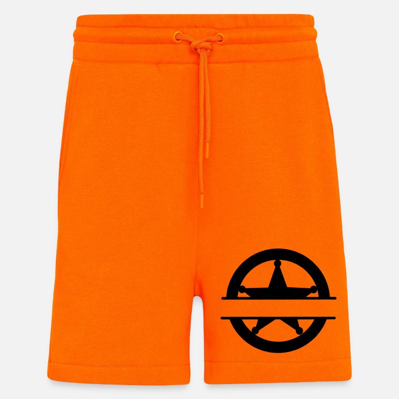 Marshallstern im Kreis - Shorts - made by SPREAD - SUNSET ORANGE