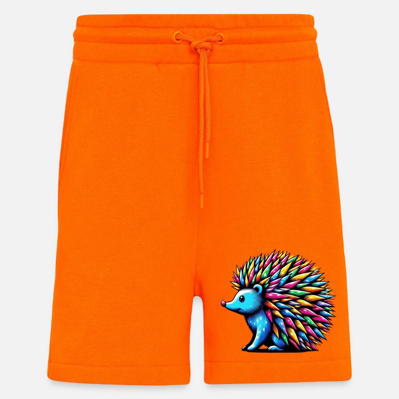 Hérisson - Short bio décontracté fabriqué en UE - SUNSET ORANGE
