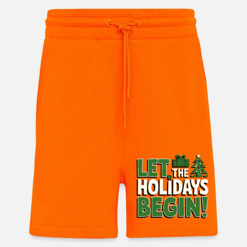 Que les vacances commencent - Short bio décontracté fabriqué en UE - SUNSET ORANGE