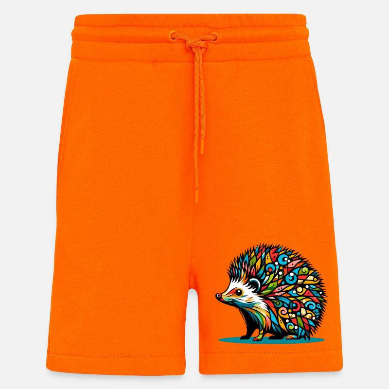 Hérisson - Short bio décontracté fabriqué en UE - SUNSET ORANGE