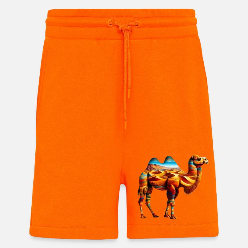 Kamel - Shorts - made by SPREAD - SUNSET ORANGE