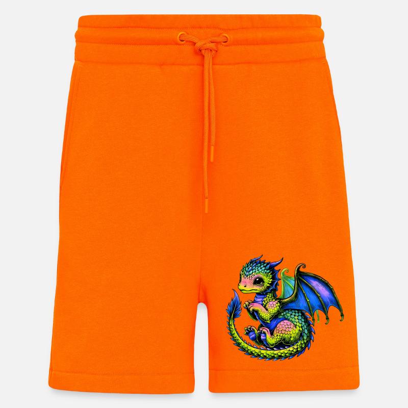Dragon - Short bio décontracté fabriqué en UE - SUNSET ORANGE