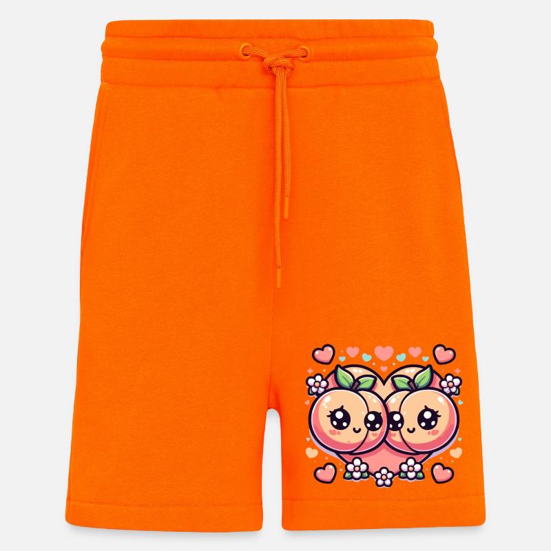 Süßes Pfirsich-Design - Shorts - made by SPREAD - SUNSET ORANGE