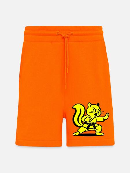 Karate Squirrels! - Shorts - made by SPREAD - SUNSET ORANGE