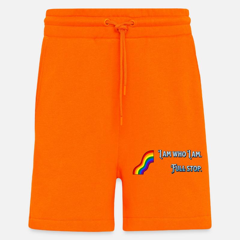 Je suis ce que je suis - Short bio décontracté fabriqué en UE - SUNSET ORANGE