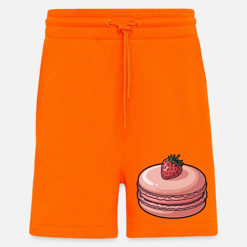 Erdbeer-Macaron-Dessert - Shorts - made by SPREAD - SUNSET ORANGE