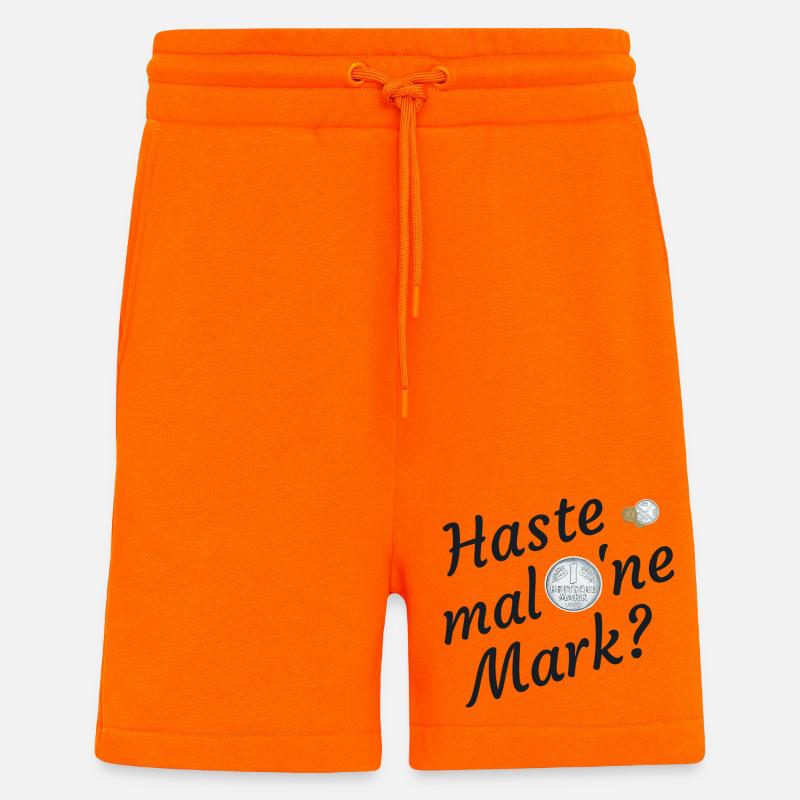 Haste mal eine Mark nostalgia - Short bio décontracté fabriqué en UE - SUNSET ORANGE