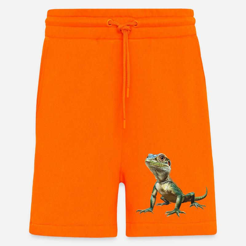 Eidechsen Eidechse - Shorts - made by SPREAD - SUNSET ORANGE