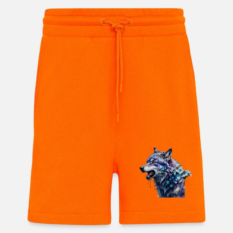 Loup Alpha - Short bio décontracté fabriqué en UE - SUNSET ORANGE