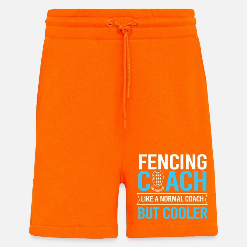 escrime - Short bio décontracté fabriqué en UE - SUNSET ORANGE