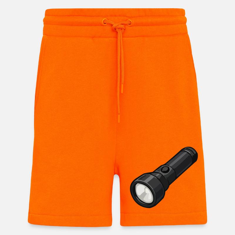 Compact Flashlight Illustration - Shorts - made by SPREAD - SUNSET ORANGE