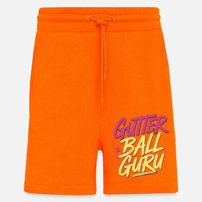 Gutter Ball Guru 13 - Shorts - made by SPREAD - SUNSET ORANGE
