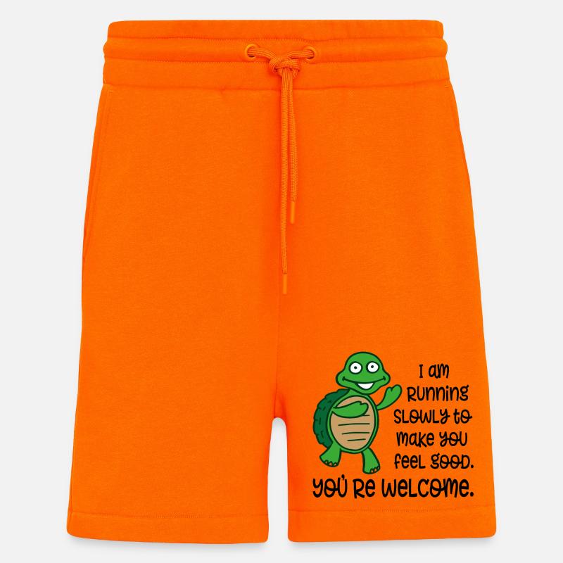 course - Short bio décontracté fabriqué en UE - SUNSET ORANGE