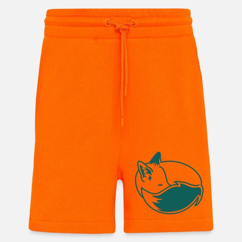 Fuchs eingekuschelt – Kawaii Fox Cartoon Design - Shorts - made by SPREAD - SUNSET ORANGE