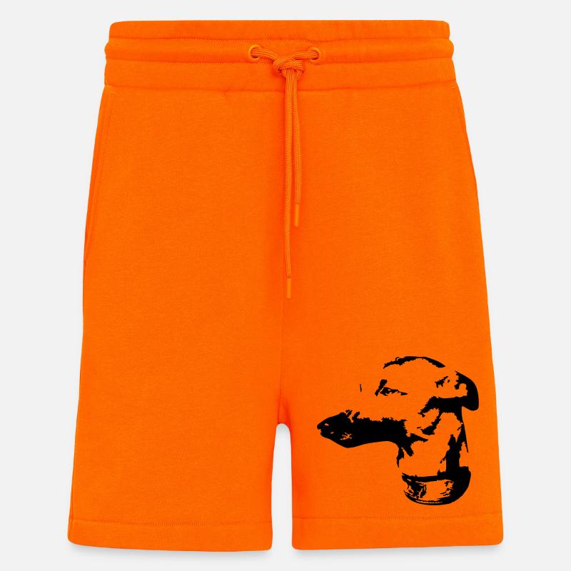 Whippet head - Shorts - made by SPREAD - SUNSET ORANGE