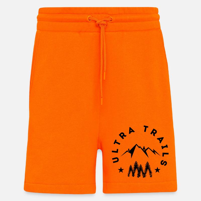 Ultra Trails - Short bio décontracté fabriqué en UE - SUNSET ORANGE