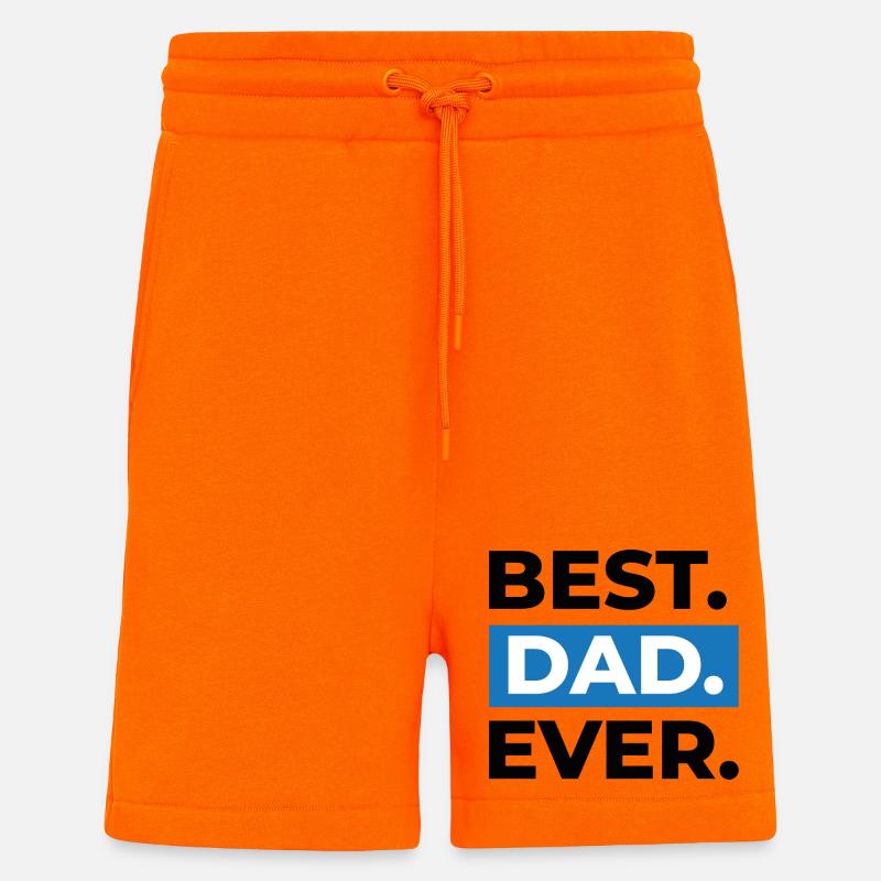 Best Dad Ever Geschenk - Shorts - made by SPREAD - SUNSET ORANGE
