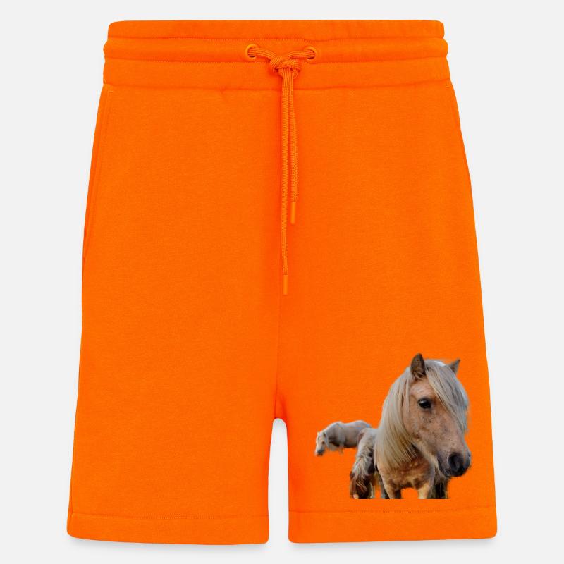 Pferde auf der Weide - Shorts - made by SPREAD - SUNSET ORANGE