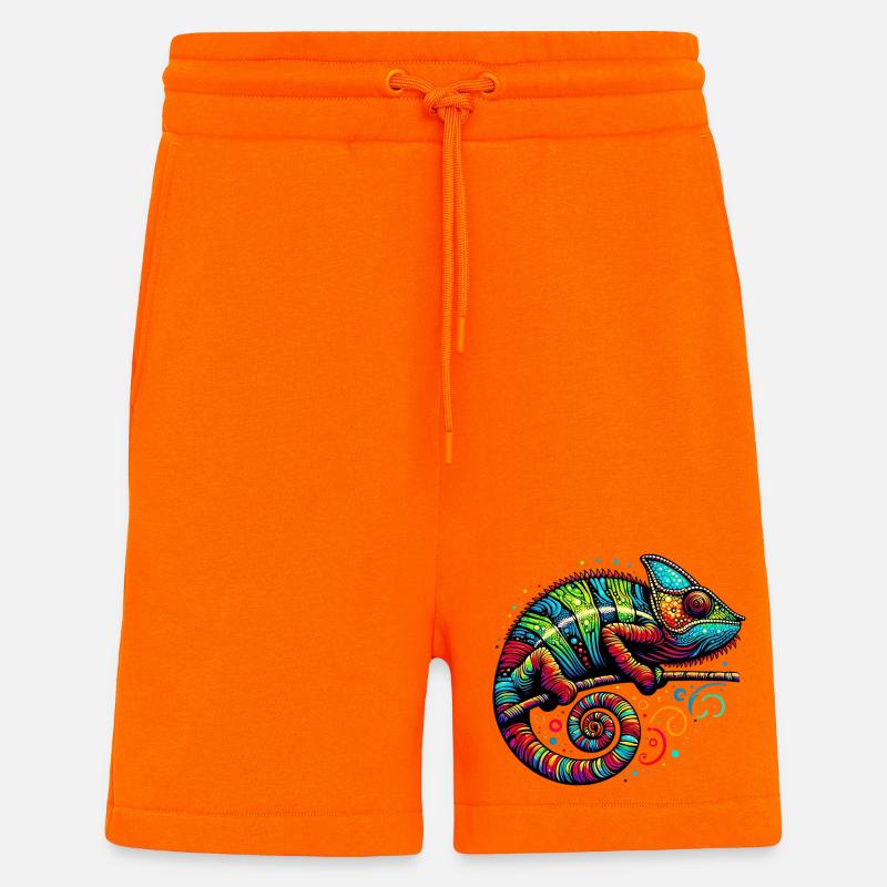 Caméléon - Short bio décontracté fabriqué en UE - SUNSET ORANGE