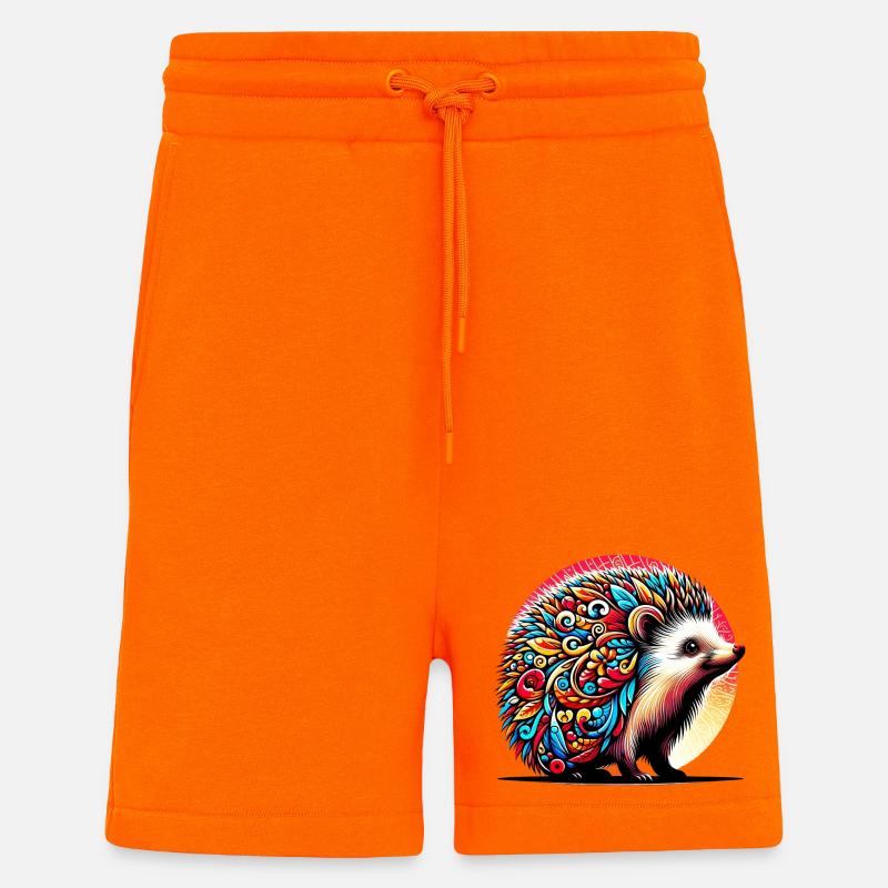 Hérisson - Short bio décontracté fabriqué en UE - SUNSET ORANGE