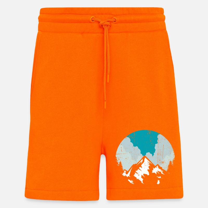 Schneegipfel-Kreis - Shorts - made by SPREAD - SUNSET ORANGE