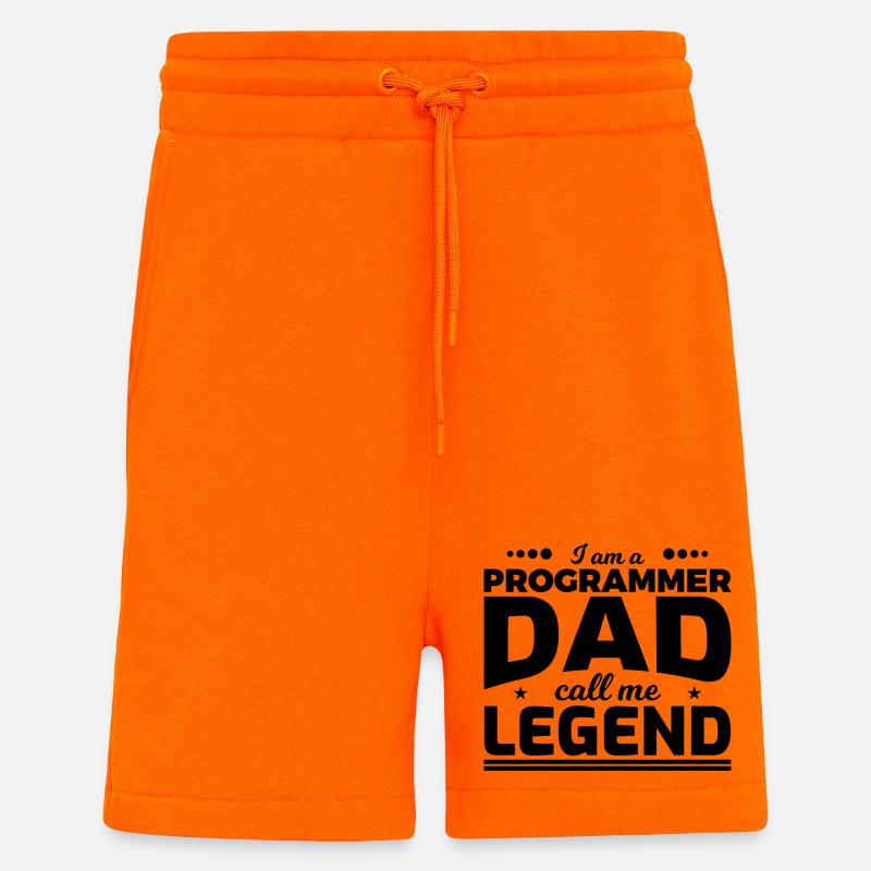 Programmierer Vater nenn mich Legende - Shorts - made by SPREAD - SUNSET ORANGE