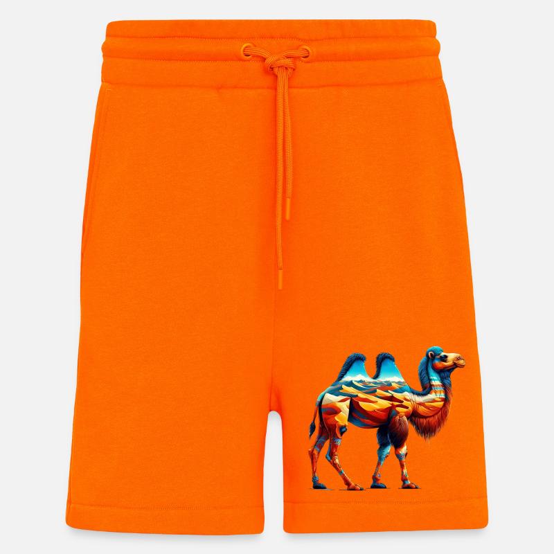 Camel - Shorts - made by SPREAD - SUNSET ORANGE