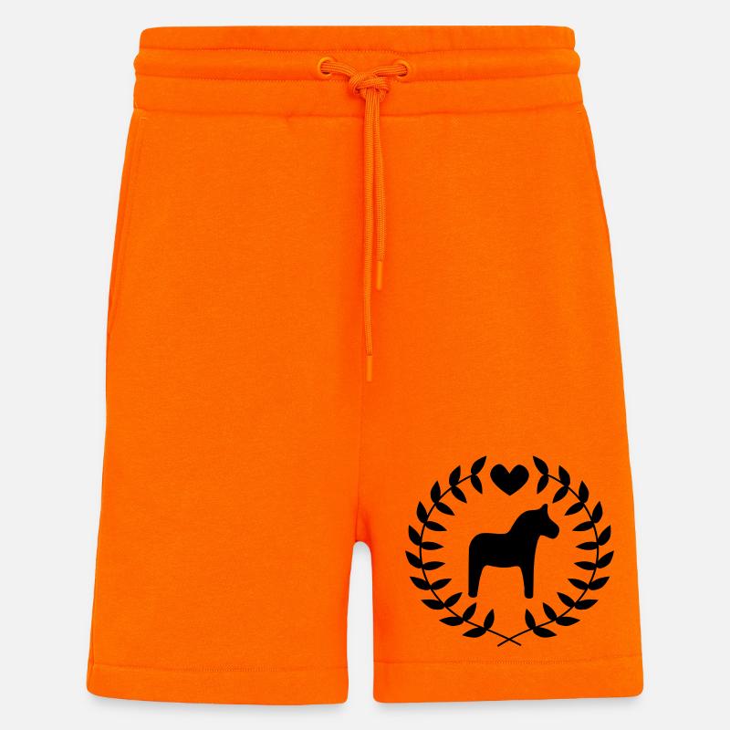 Cheval Dala - Short bio décontracté fabriqué en UE - SUNSET ORANGE