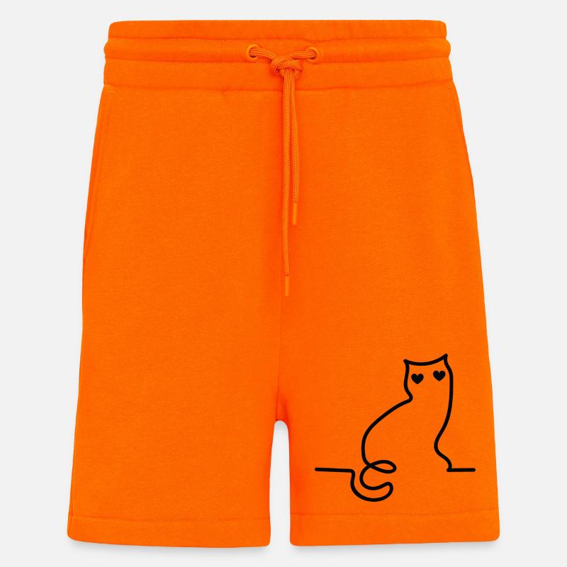 Katze - Shorts - made by SPREAD - SUNSET ORANGE