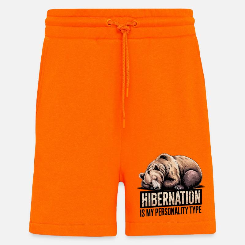 Winterschlaf Bär - Shorts - made by SPREAD - SUNSET ORANGE