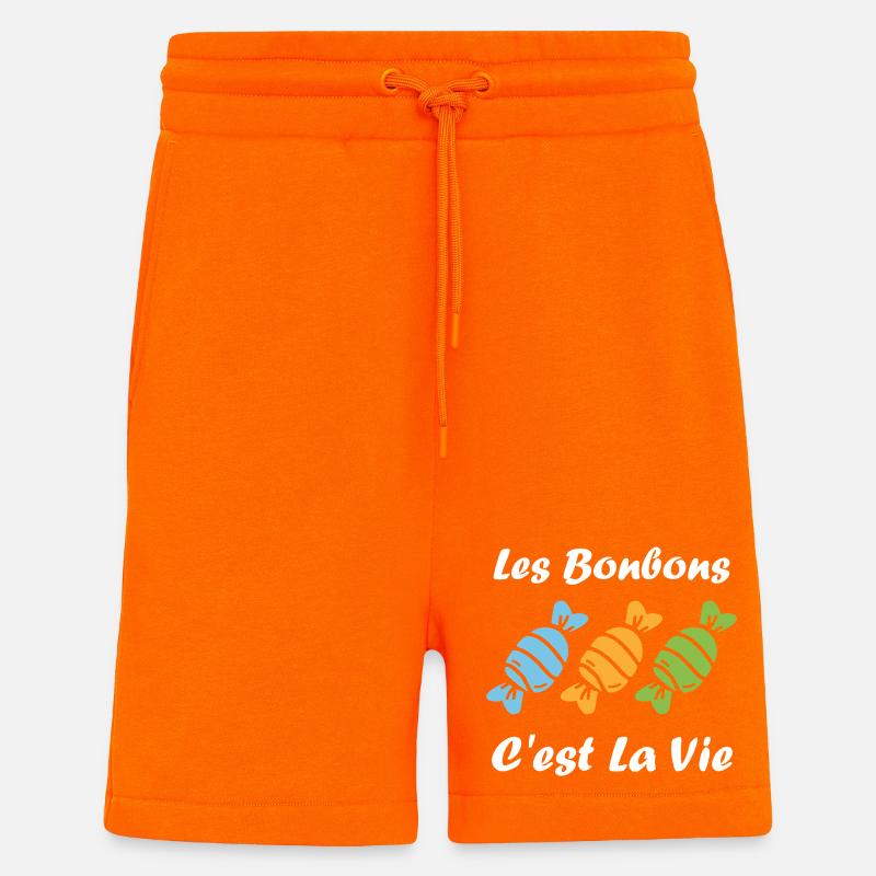 Süßigkeiten sind Leben - Shorts - made by SPREAD - SUNSET ORANGE