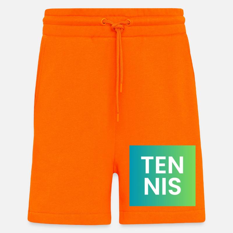Tennis Gradient Typografie - Shorts - made by SPREAD - SUNSET ORANGE