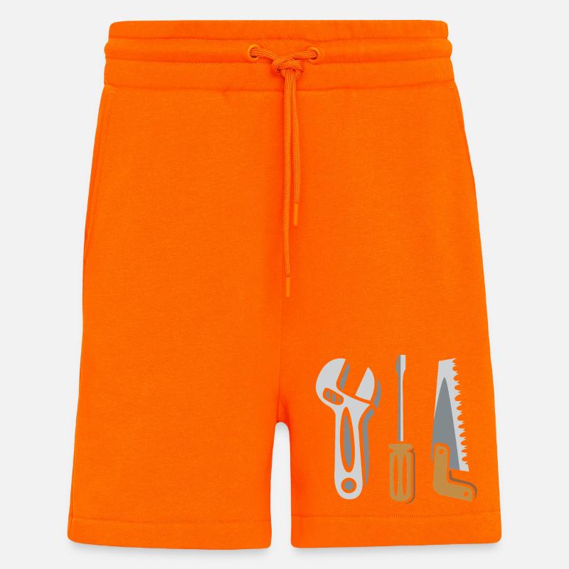 Tool Set – DIY Design - Shorts - made by SPREAD - SUNSET ORANGE