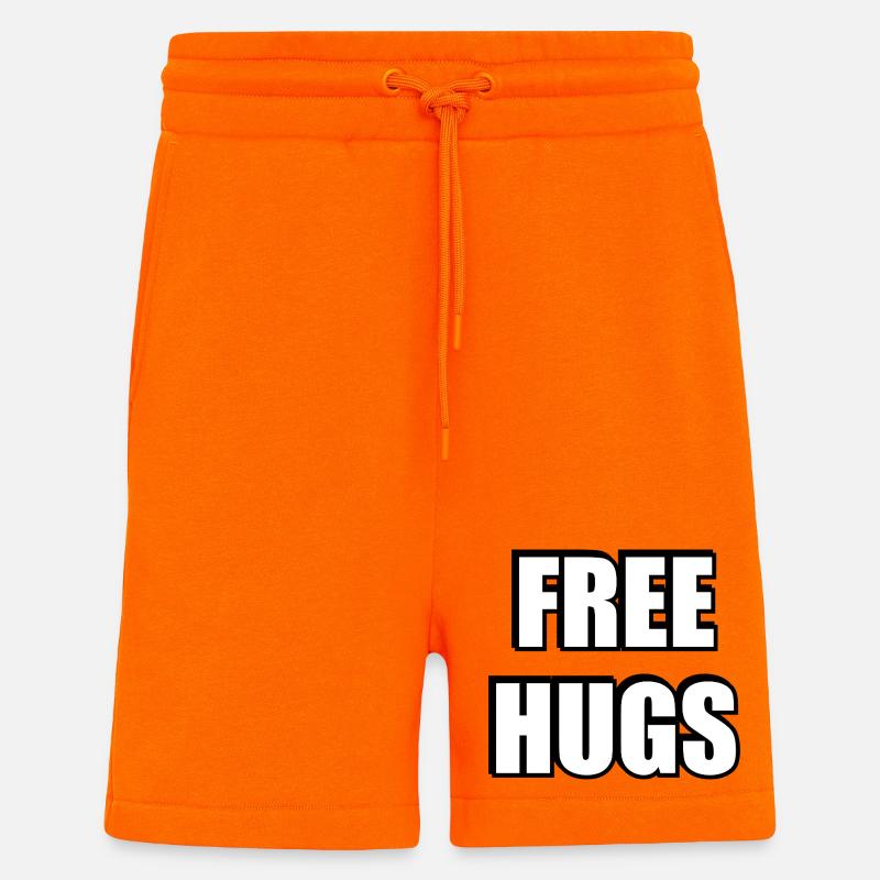 Épinglés gratuits Typographie audacieuse - Short bio décontracté fabriqué en UE - SUNSET ORANGE