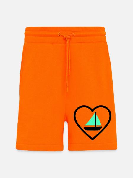 Cuore Vela – Passione Navigazione - Shorts - made by SPREAD - SUNSET ORANGE