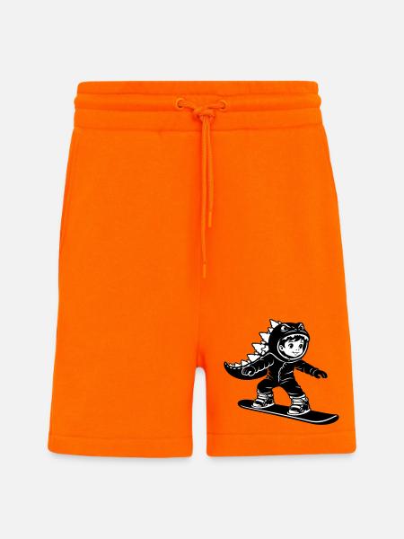 Snowboard Dragon Boy - Shorts - made by SPREAD - SUNSET ORANGE