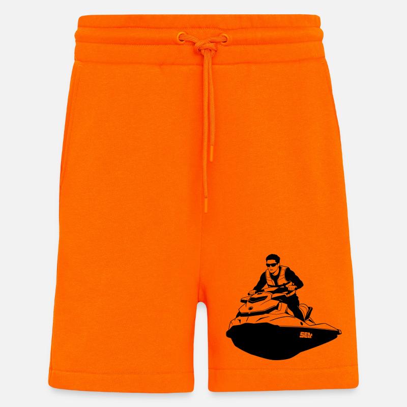 Embarcations - Short bio décontracté fabriqué en UE - SUNSET ORANGE
