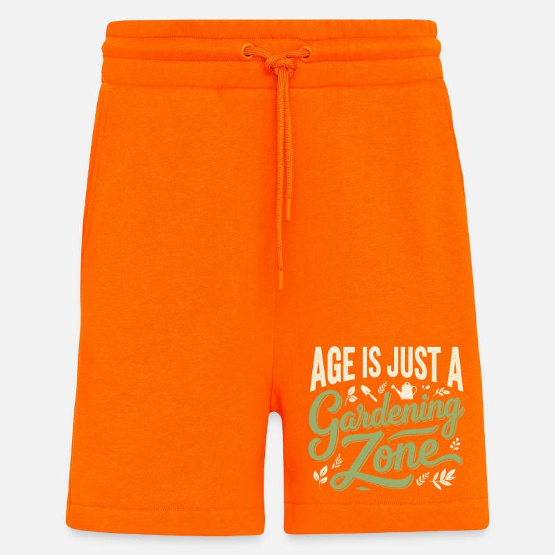 Alter nur Gartenzone | Gärtner Spruch - Shorts - made by SPREAD - SUNSET ORANGE