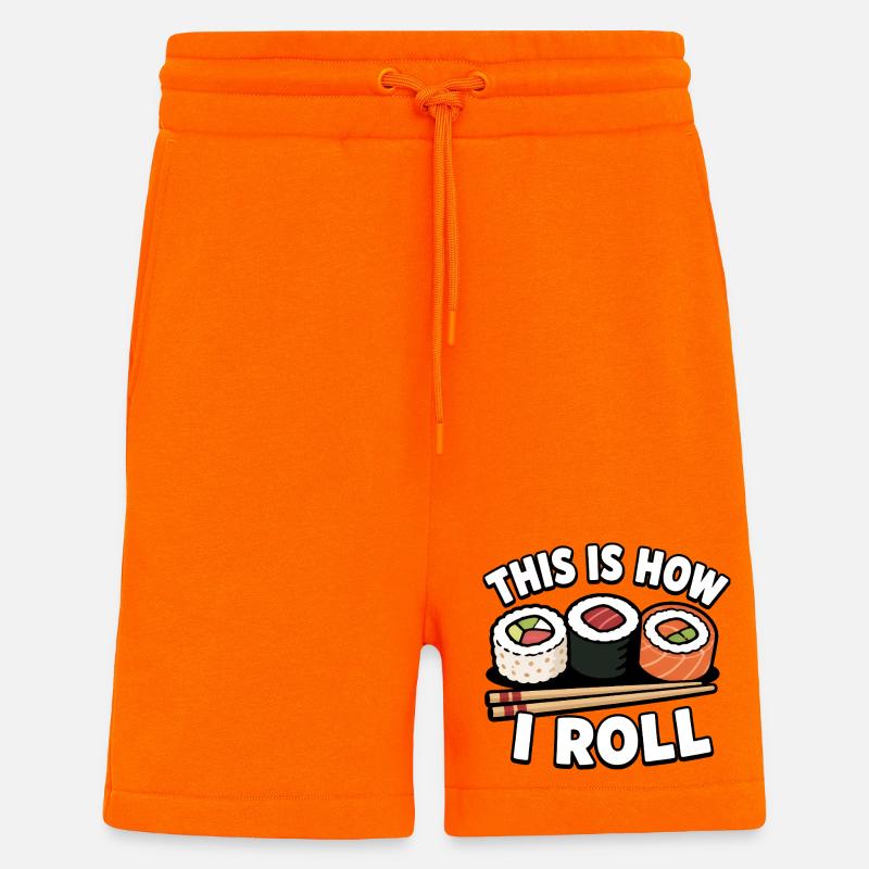 How to roll Japanese sashimi rolls - Shorts - made by SPREAD - SUNSET ORANGE