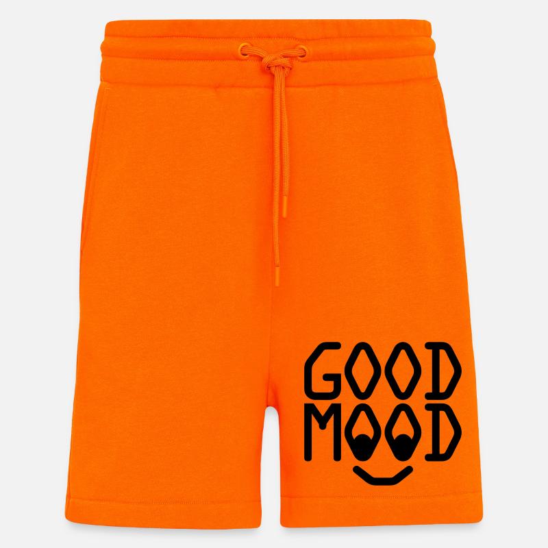 Bonne humeur - Short bio décontracté fabriqué en UE - SUNSET ORANGE