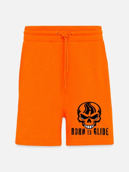 Né pour planer - Short bio décontracté fabriqué en UE - SUNSET ORANGE