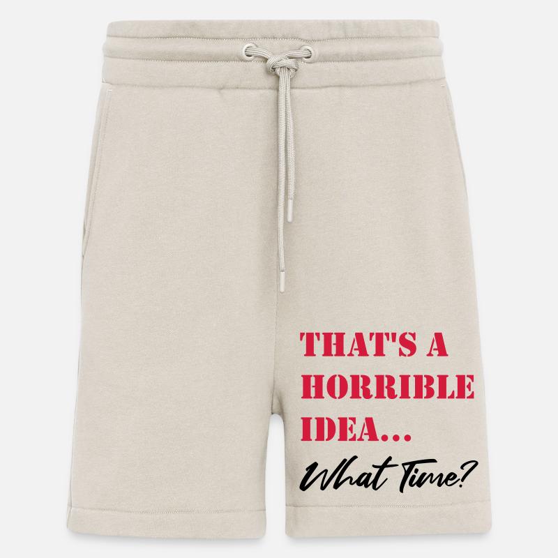 C’est une idée horrible - Short bio décontracté fabriqué en UE - WARM CLAY