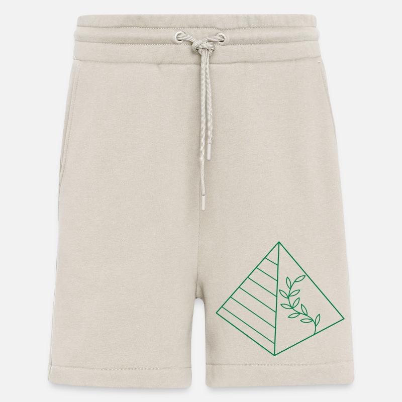 Pyramide à croissance florale - Short bio décontracté fabriqué en UE - WARM CLAY