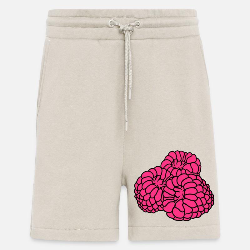 beaucoup de framboises baies délicieux - Short bio décontracté fabriqué en UE - WARM CLAY