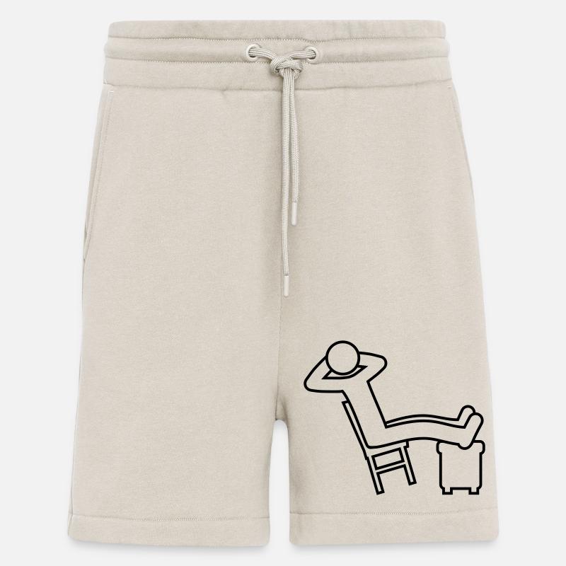 Relaxen Mann Stuhl Icon - Shorts - made by SPREAD - WARM CLAY