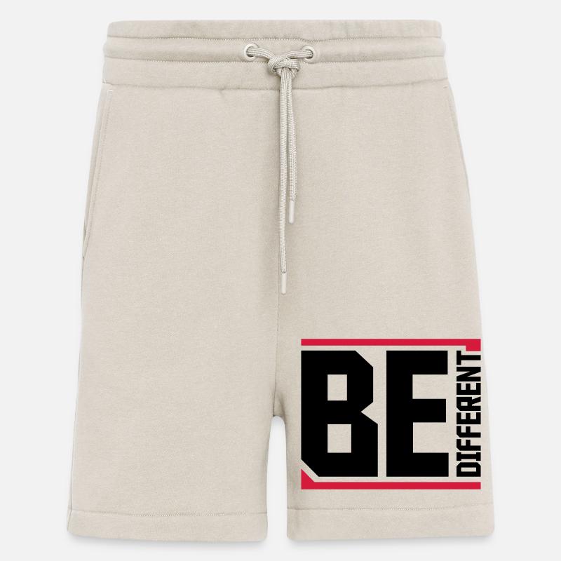 Soyez différent Logo Design - Short bio décontracté fabriqué en UE - WARM CLAY