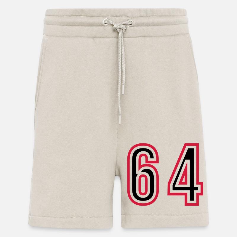 64 Nombre d’années Jersey - Short bio décontracté fabriqué en UE - WARM CLAY